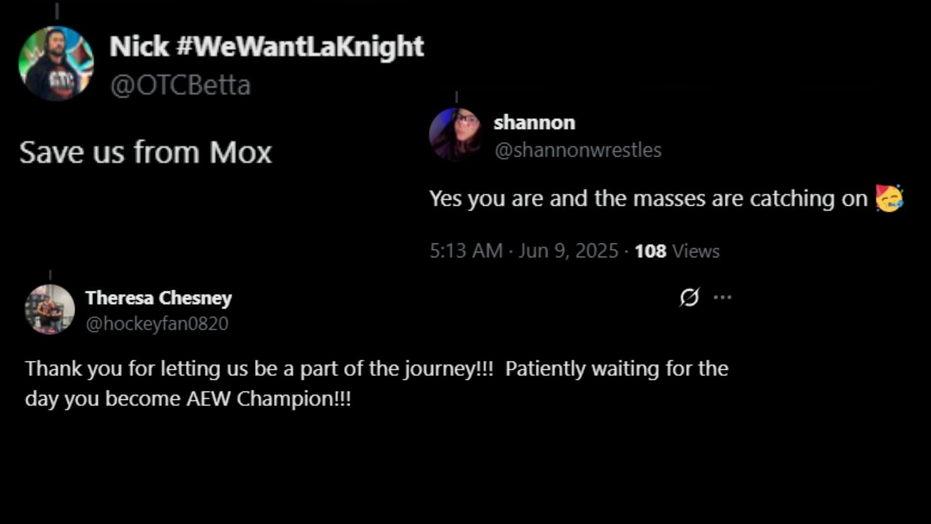 More fans react to Max Caster's post on X (Images via Caster's X)